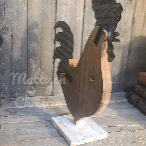 Wooden Reclaimed Rooster Decor - Picture 3 of 9